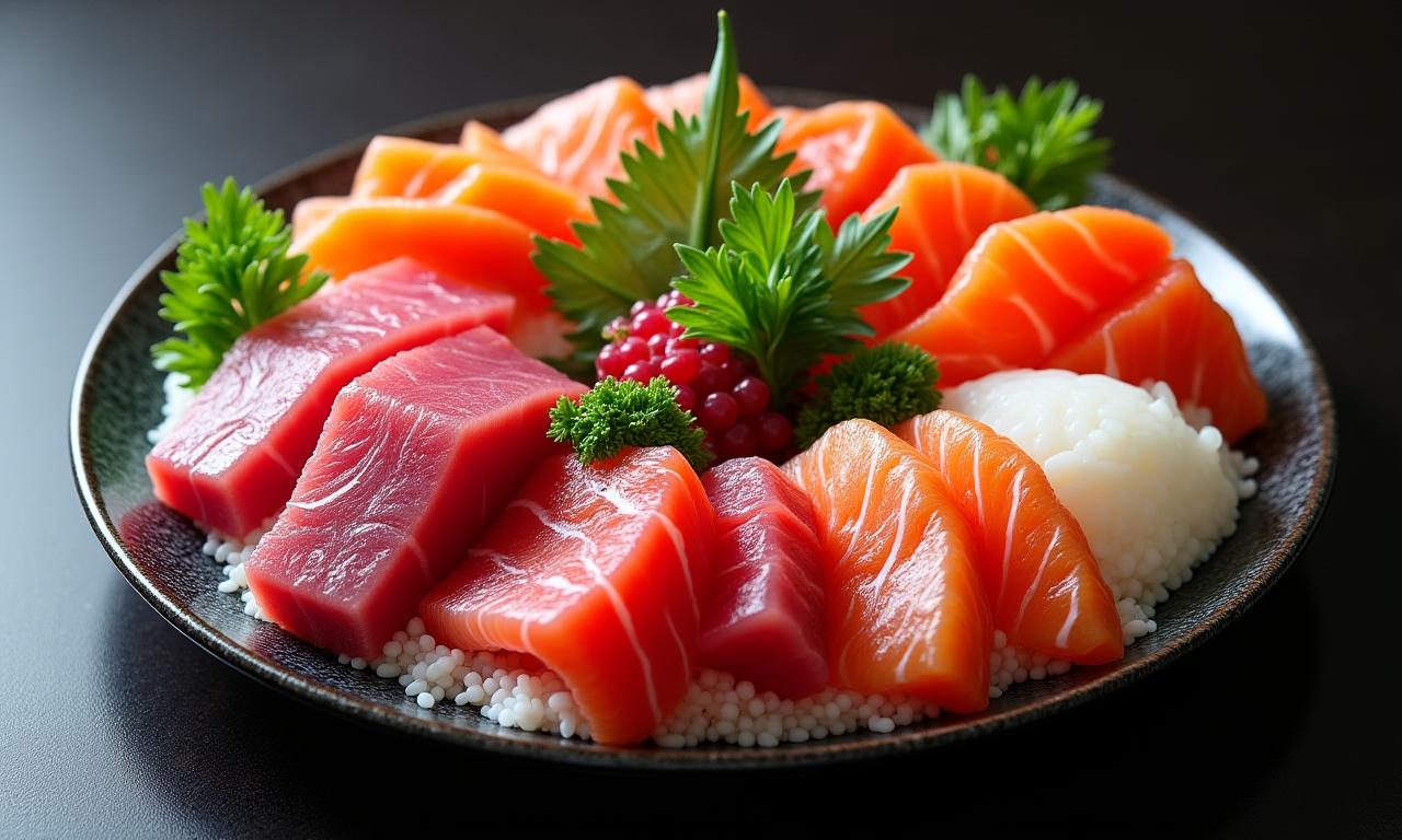 贅沢な刺身盛り合わせ